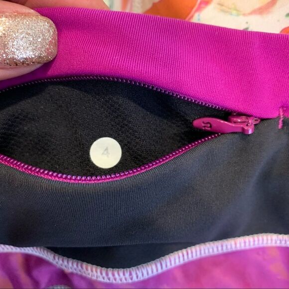 Lululemon Speed Tight III *All Full-On Luxtreme Pigment Wave Multi Plum Size 4 - Picture 9 of 9